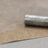 Steel rod and sand paper
